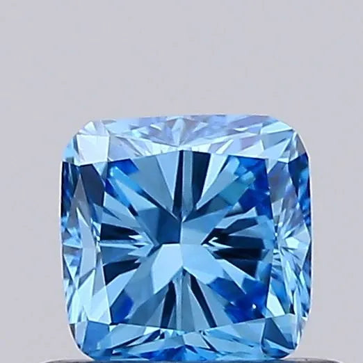 0.53ct Cushion modified Lab Grown Diamond (Colour Fancy Vivid Blue, Clarity VS1, IGI Certified)