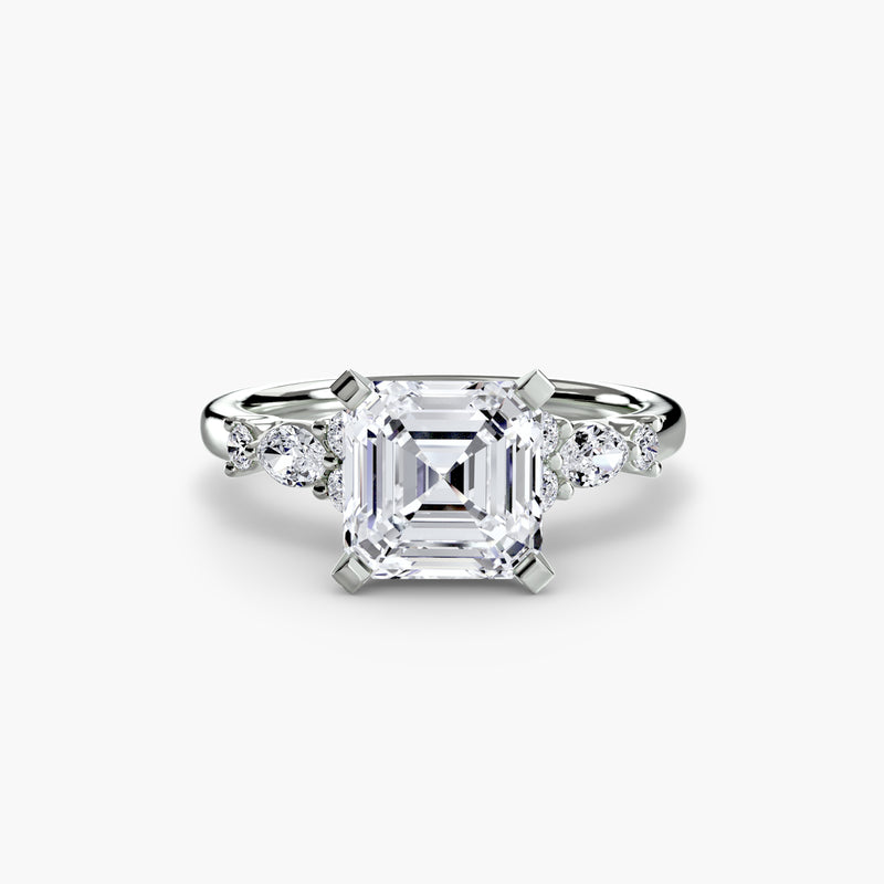 The Floral Accent Solitaire