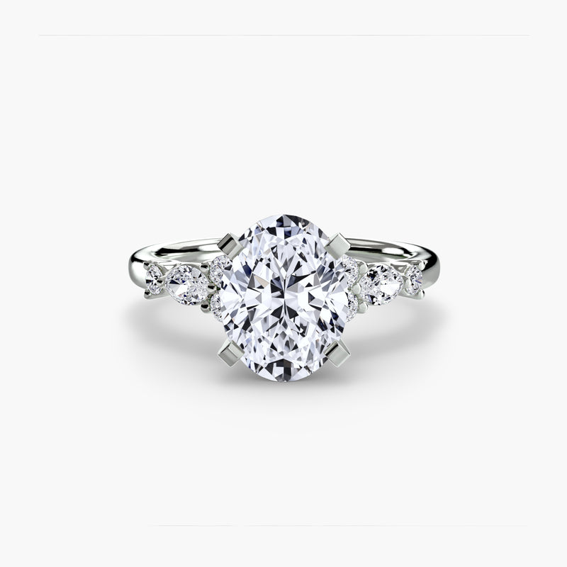 The Floral Accent Solitaire