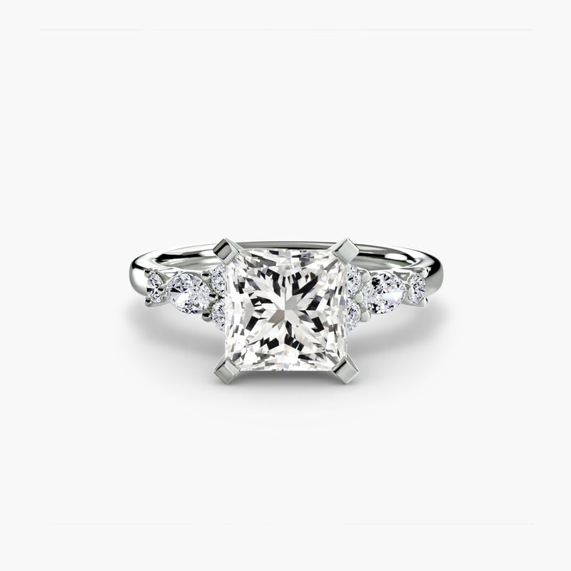 The Floral Accent Solitaire