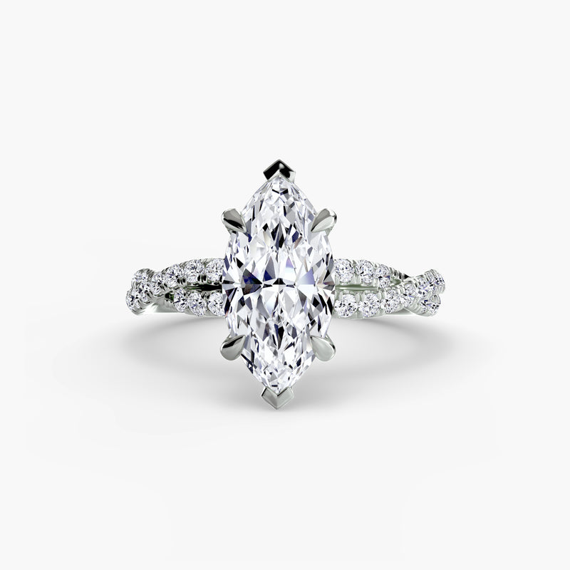 The Twisted Pavé Solitaire